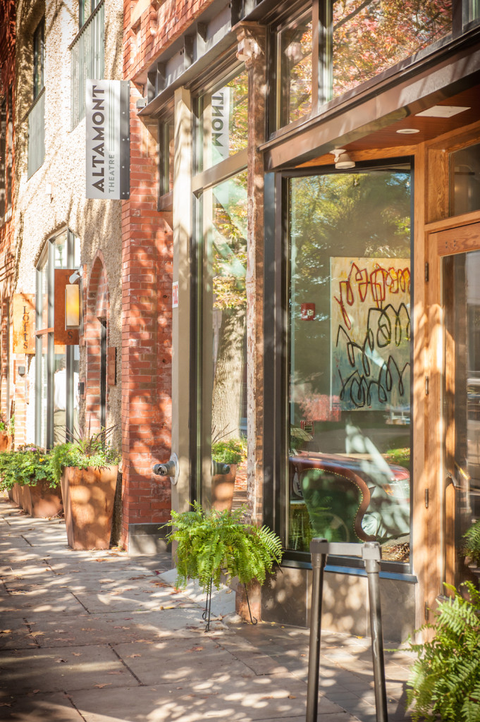 Outside the Altamont Theatre Asheville 